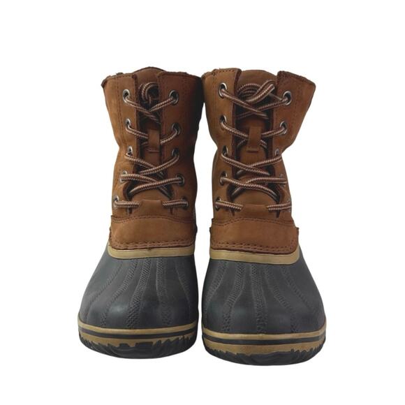 Sorel Slimpack II Women's Brown Suede Waterproof Lace Up Insulated Duck Boots 8 - Picture 2 of 6